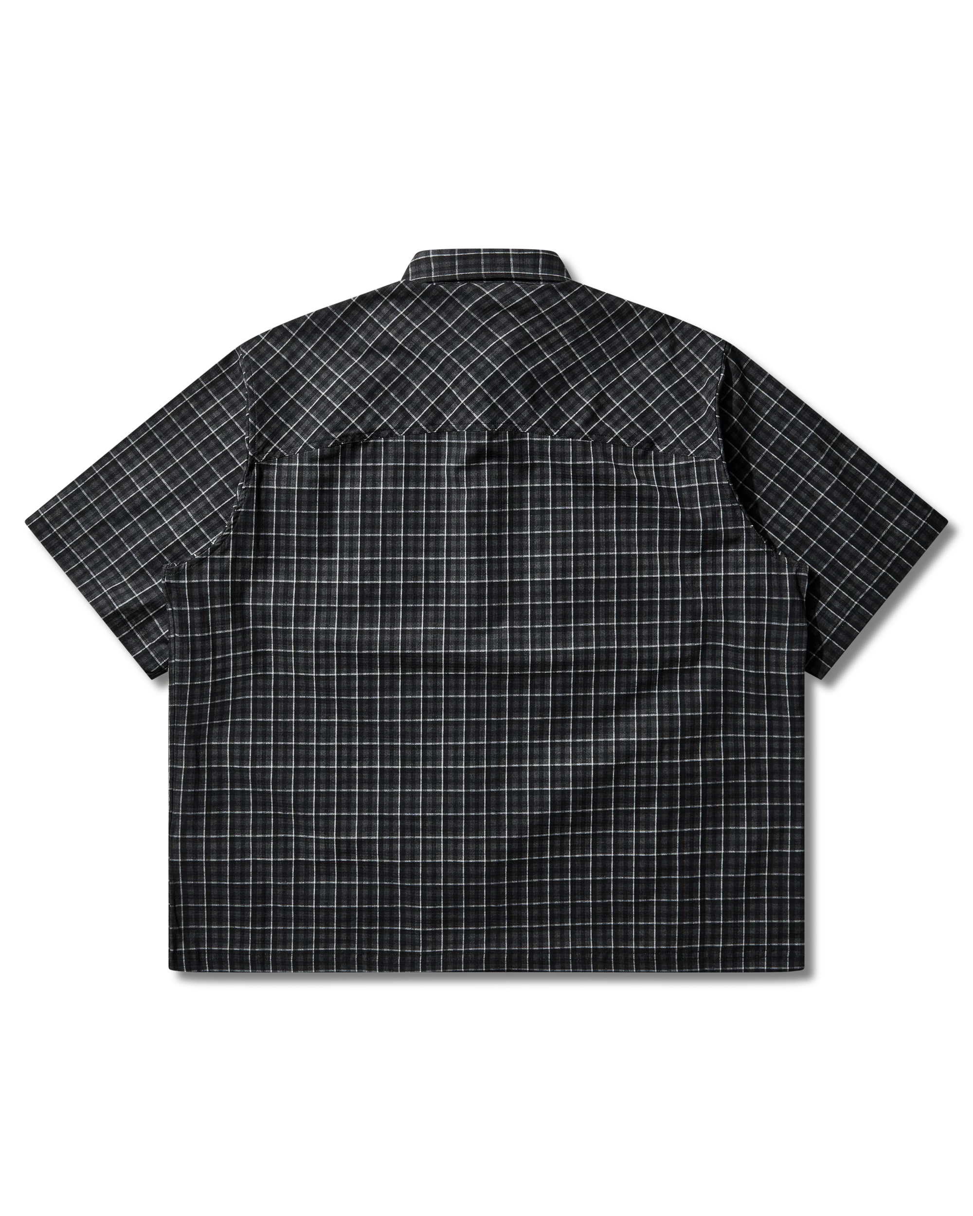 Aair Floweave Printed Check Short Sleeve Shirt - Image 10