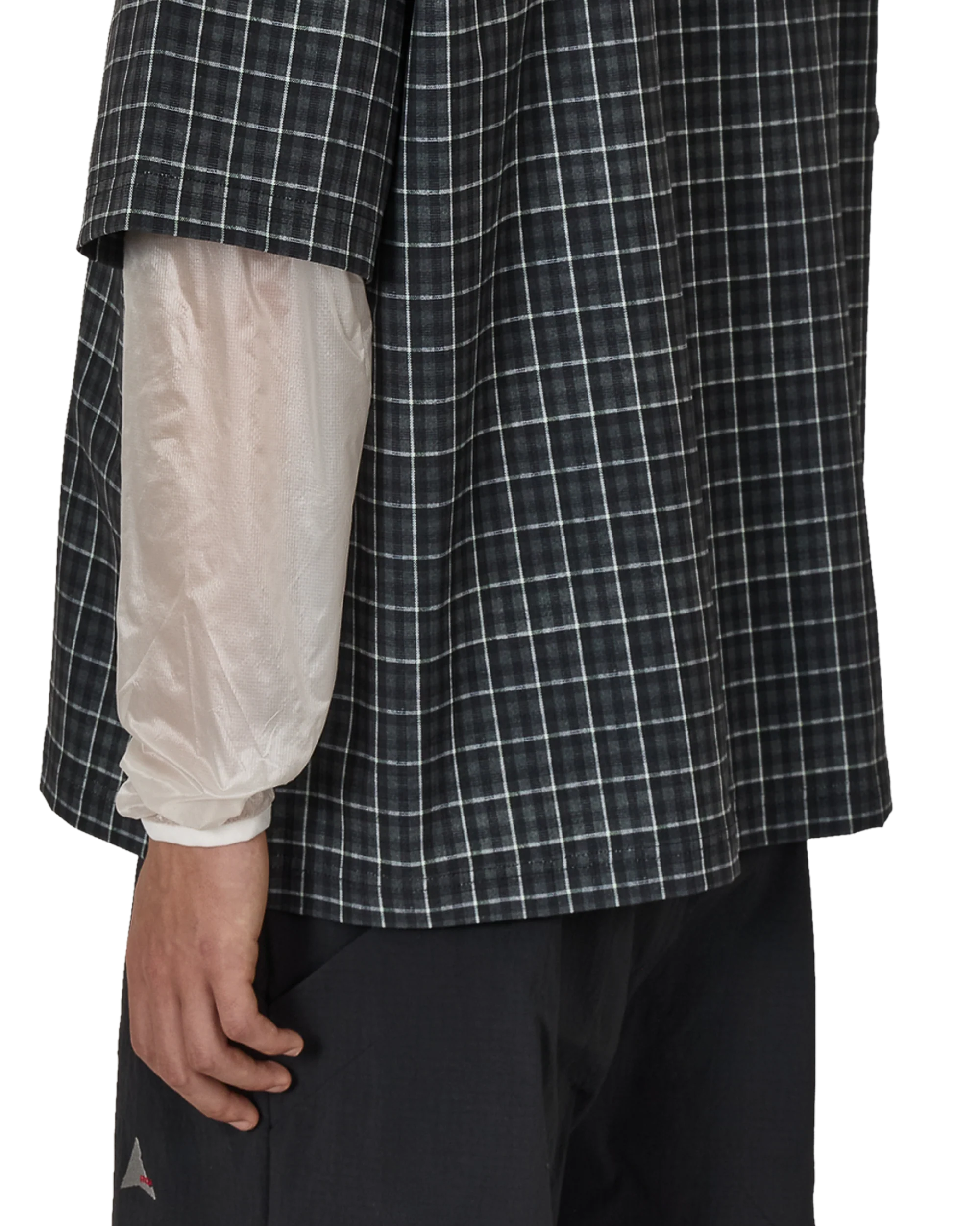 Aair Floweave Printed Check Short Sleeve Shirt - Image 8