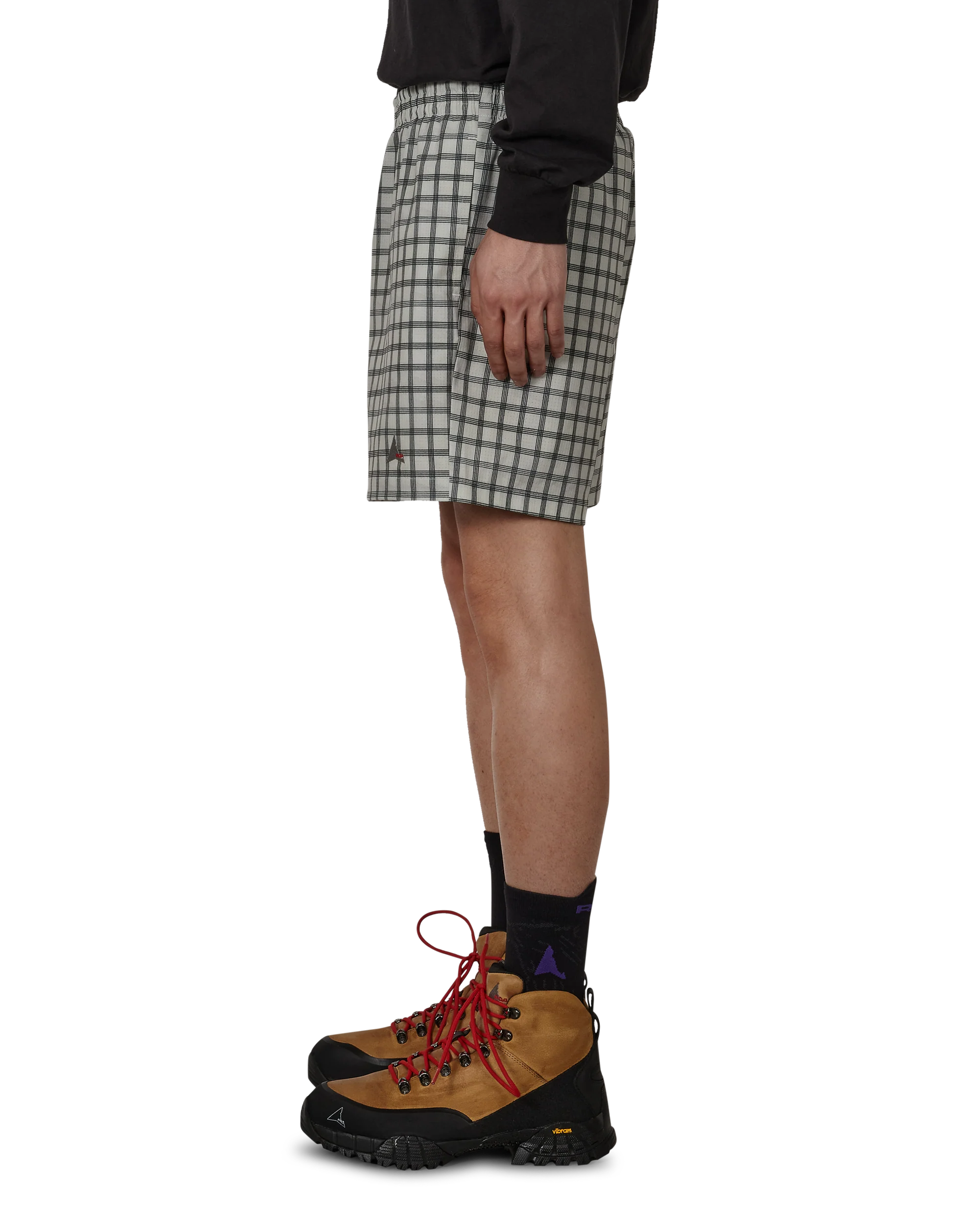 Aair Floweave Printed Check Shorts - Image 2