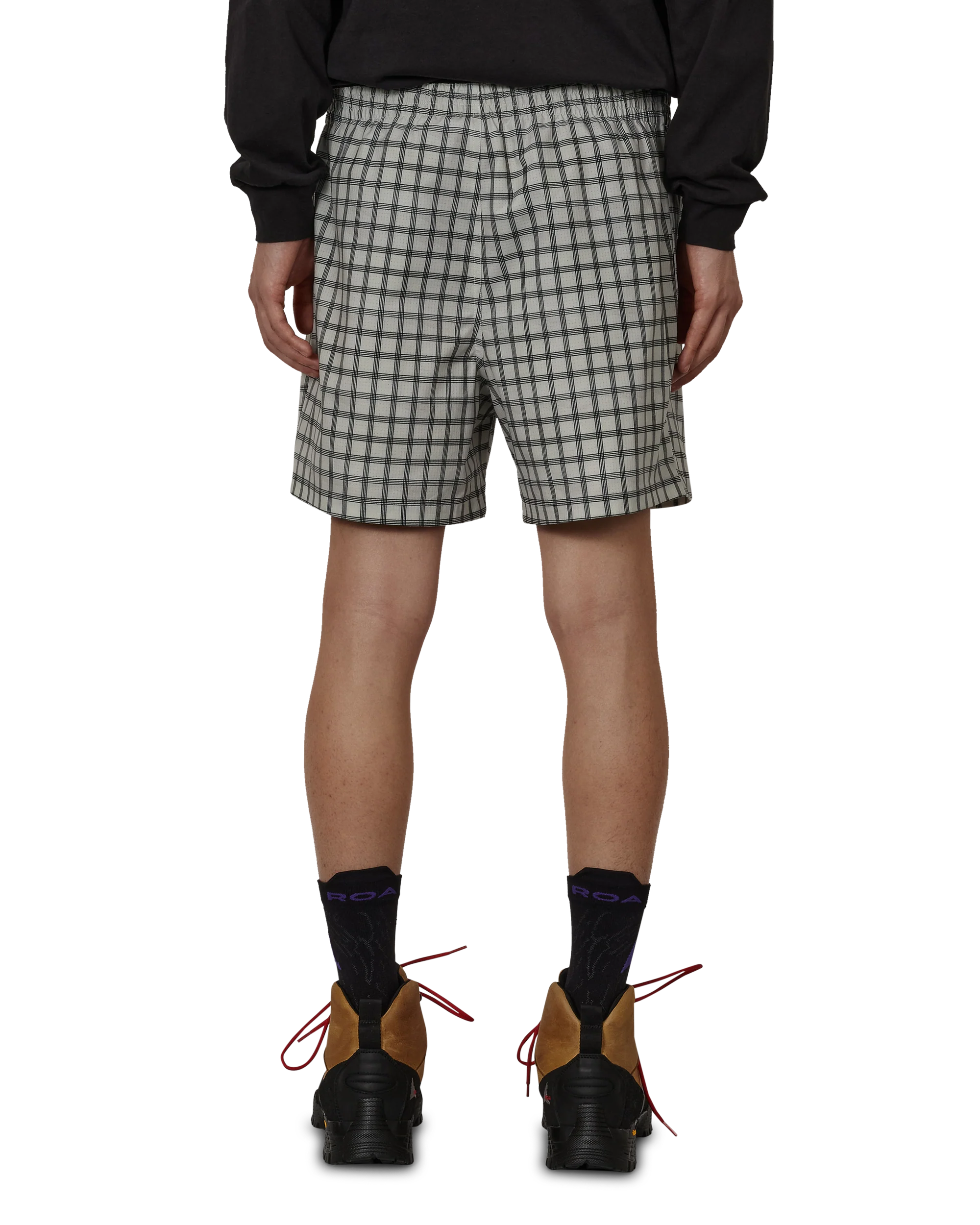 Aair Floweave Printed Check Shorts - Image 3