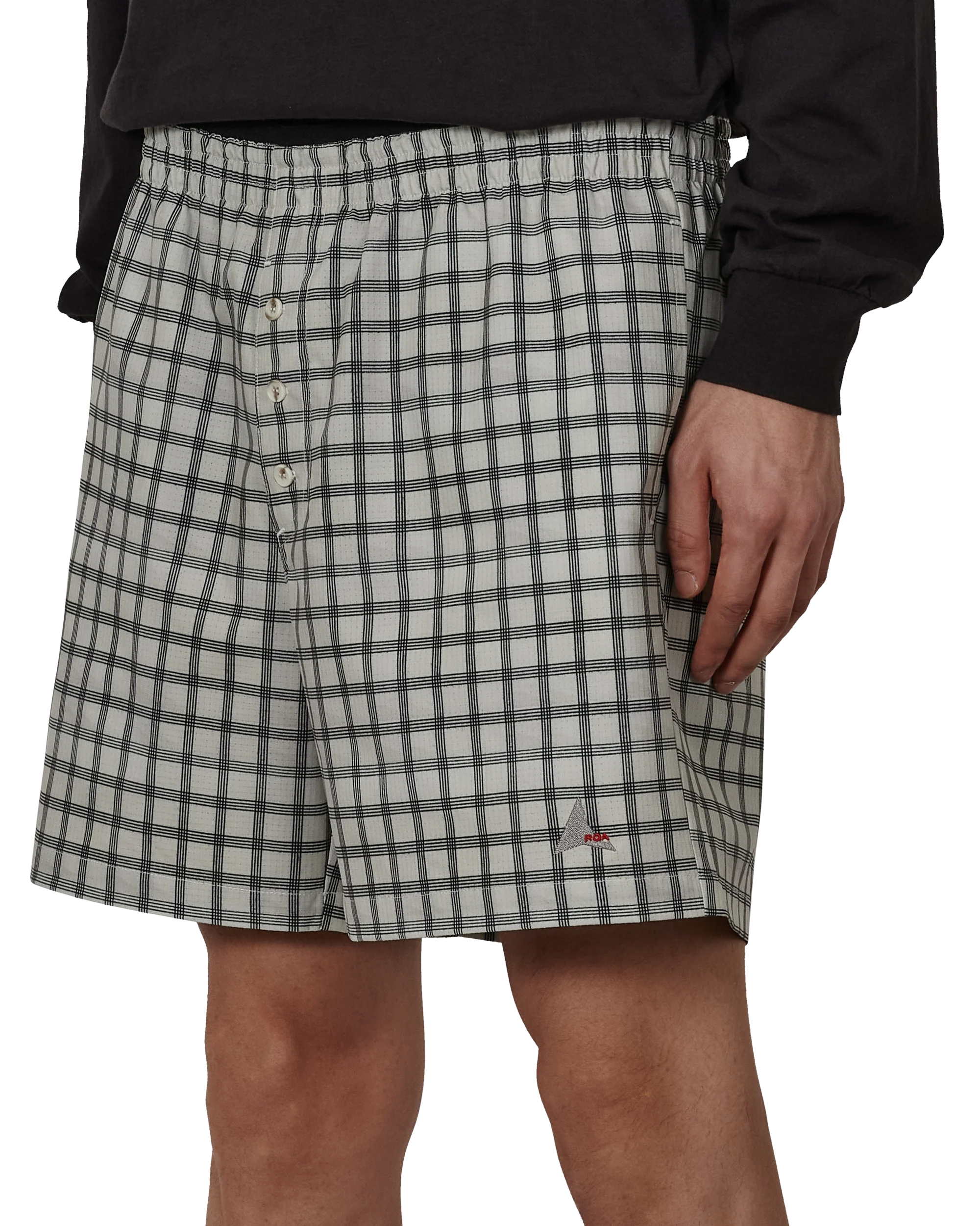 Aair Floweave Printed Check Shorts - Image 5
