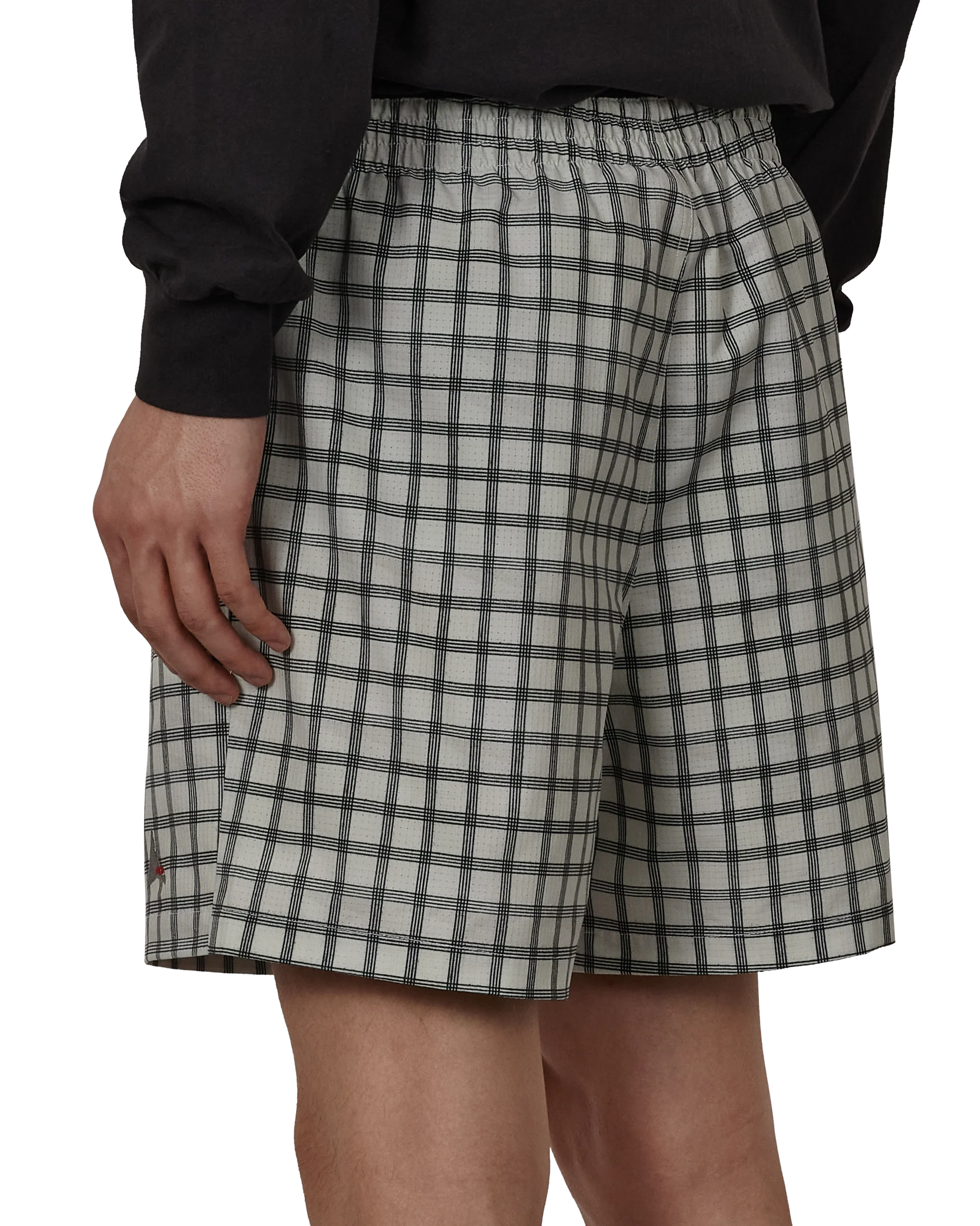 Aair Floweave Printed Check Shorts - Image 6
