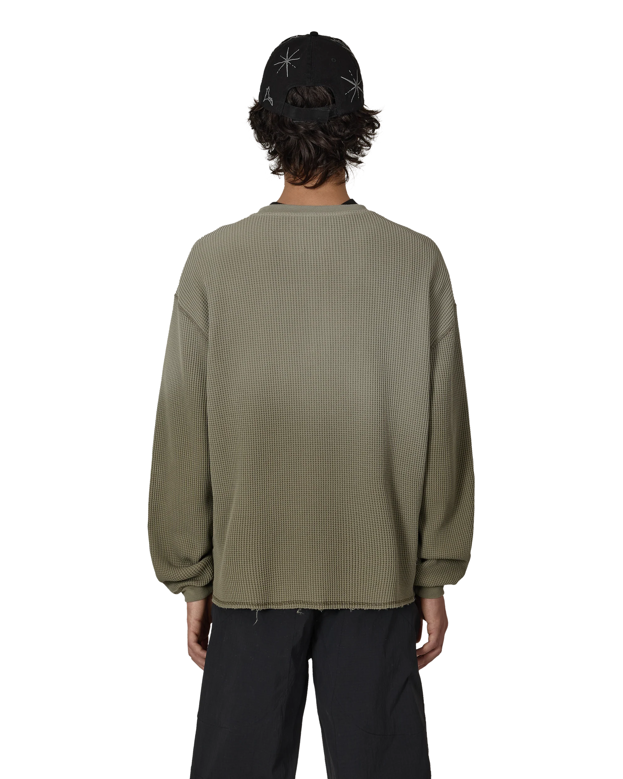 Bee Sun Faded Organic Waffle Serafino Long Sleeve - Image 3