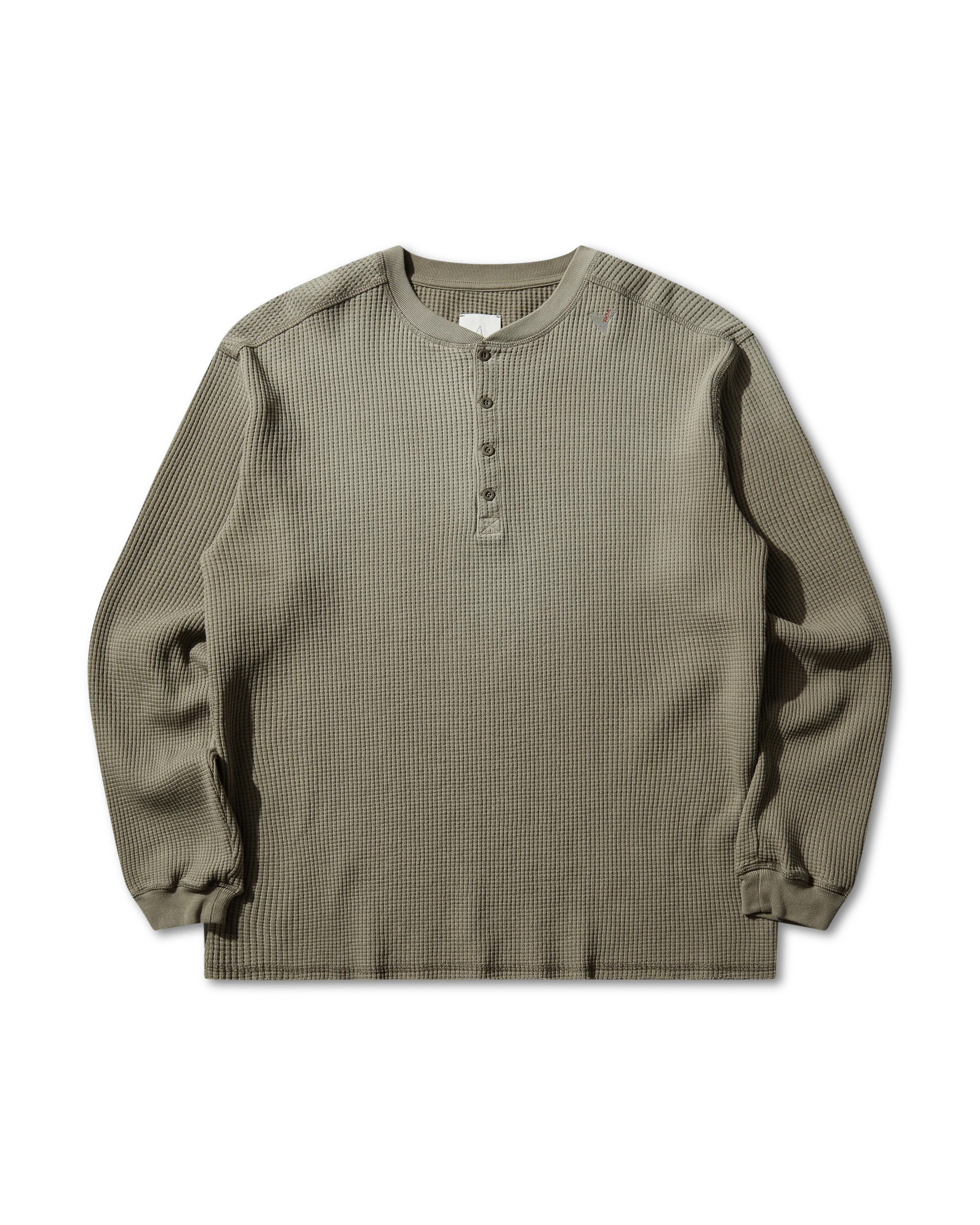 Bee Sun Faded Organic Waffle Serafino Long Sleeve - Image 9