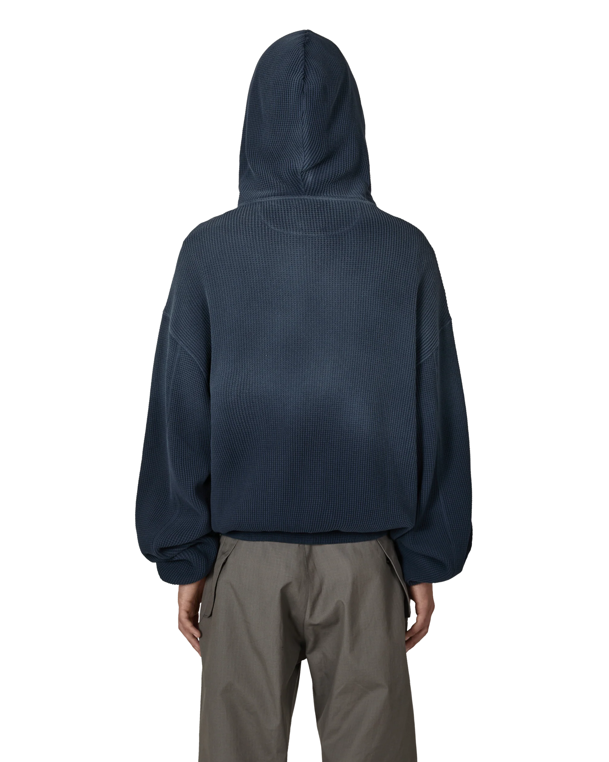 Bee Sun Faded Organic Waffle Zip Up Hoodie - Image 3