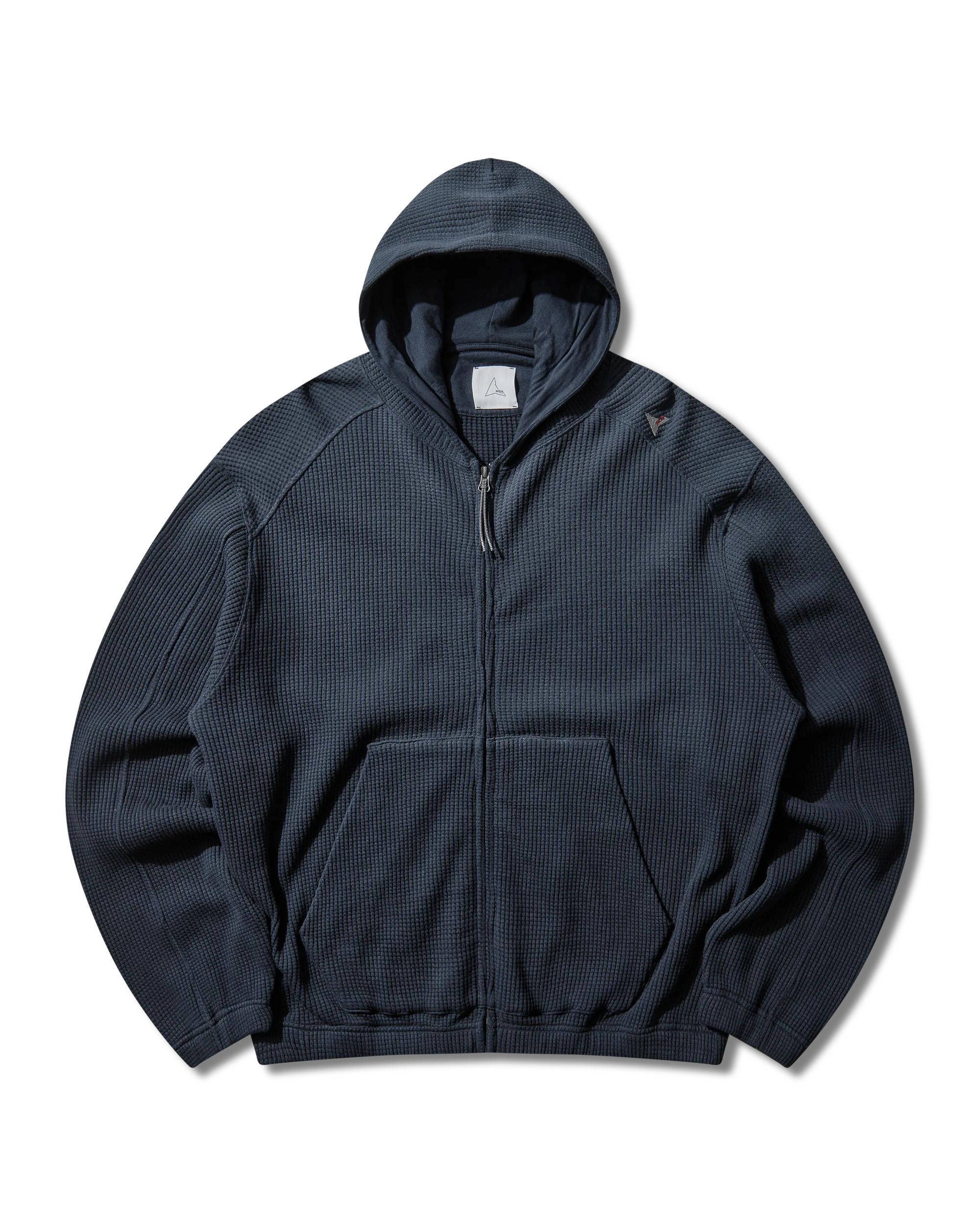 Bee Sun Faded Organic Waffle Zip Up Hoodie - Image 9