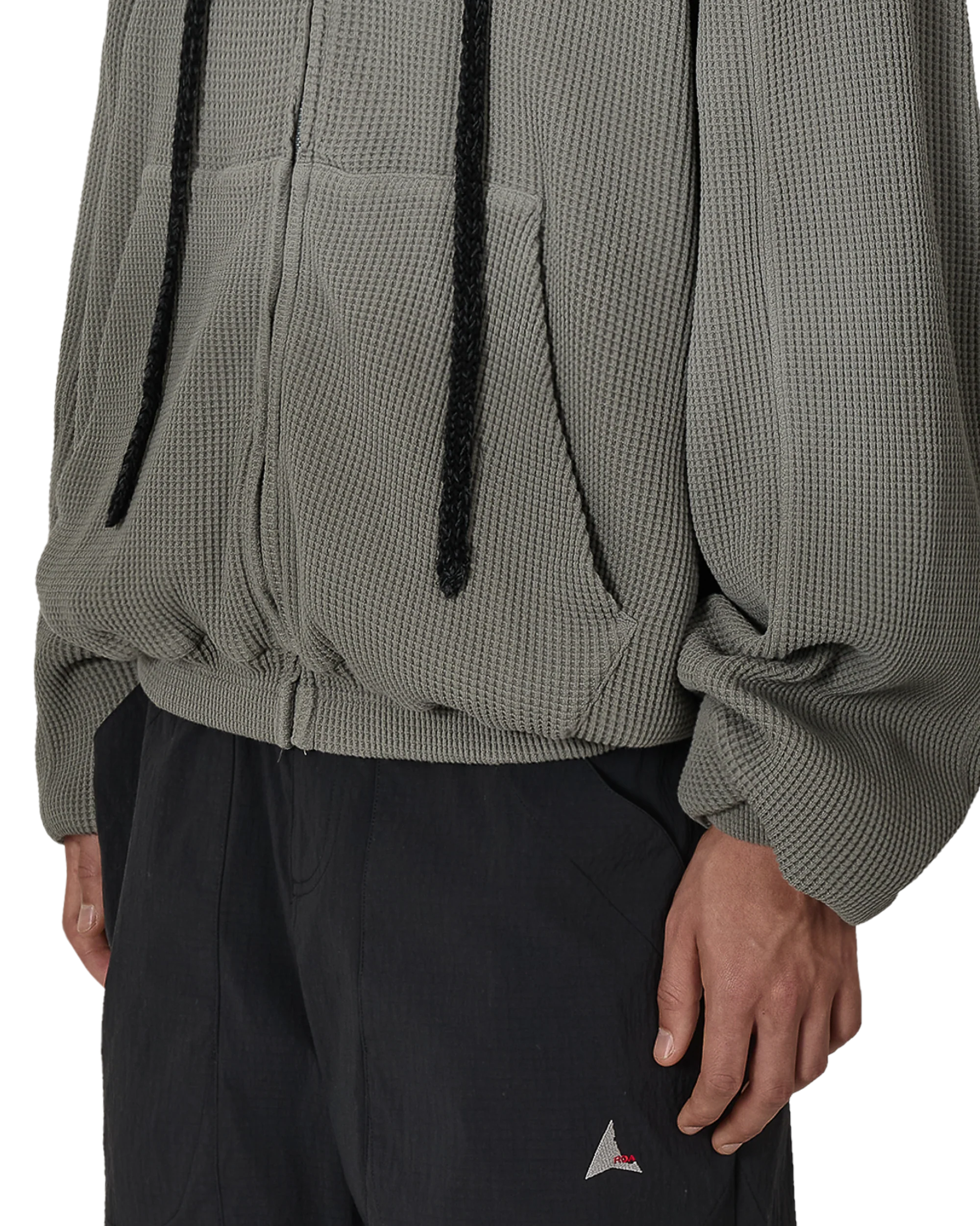 Bee Sun Faded Organic Waffle Zip Up Hoodie - Image 6