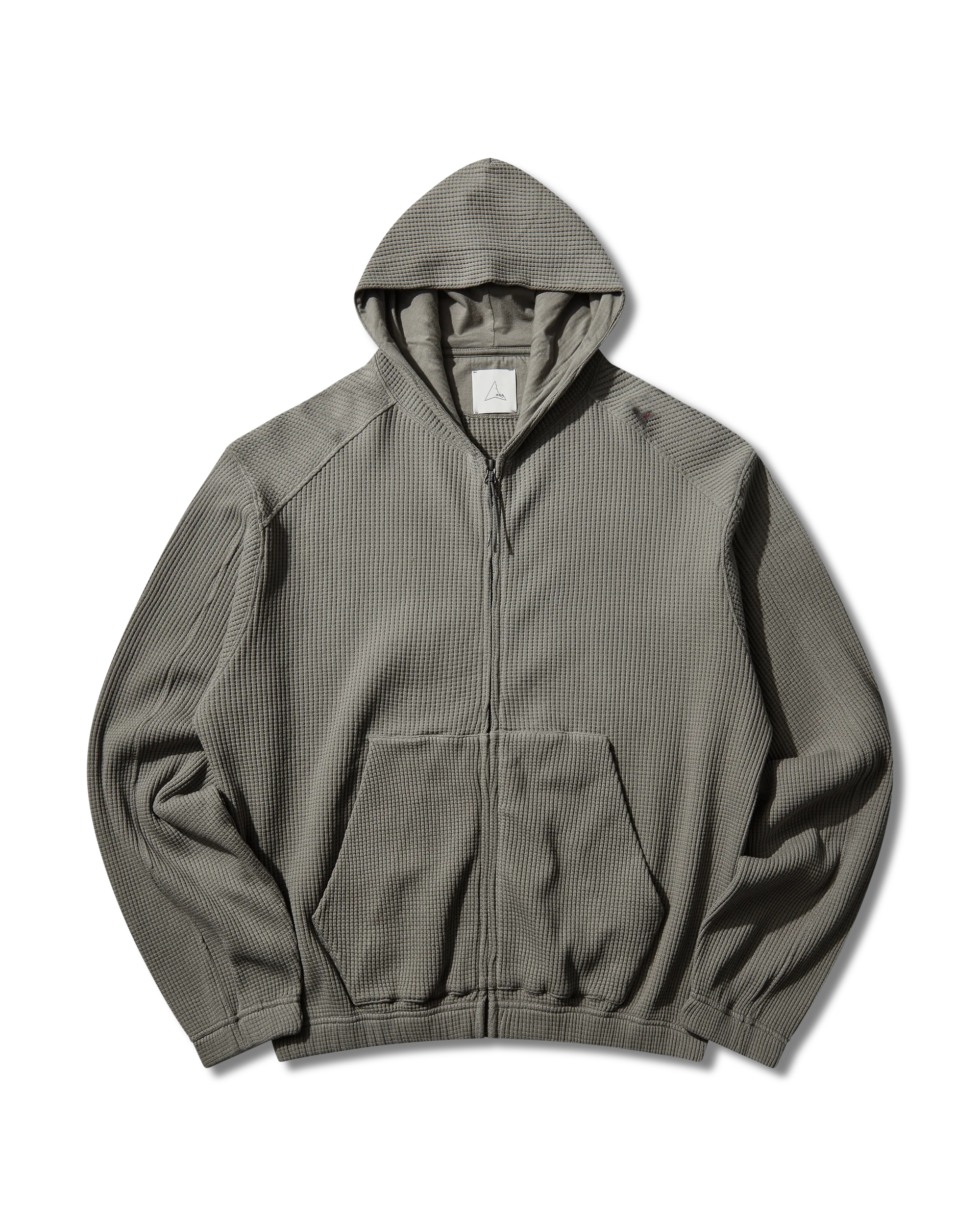 Bee Sun Faded Organic Waffle Zip Up Hoodie - Image 9