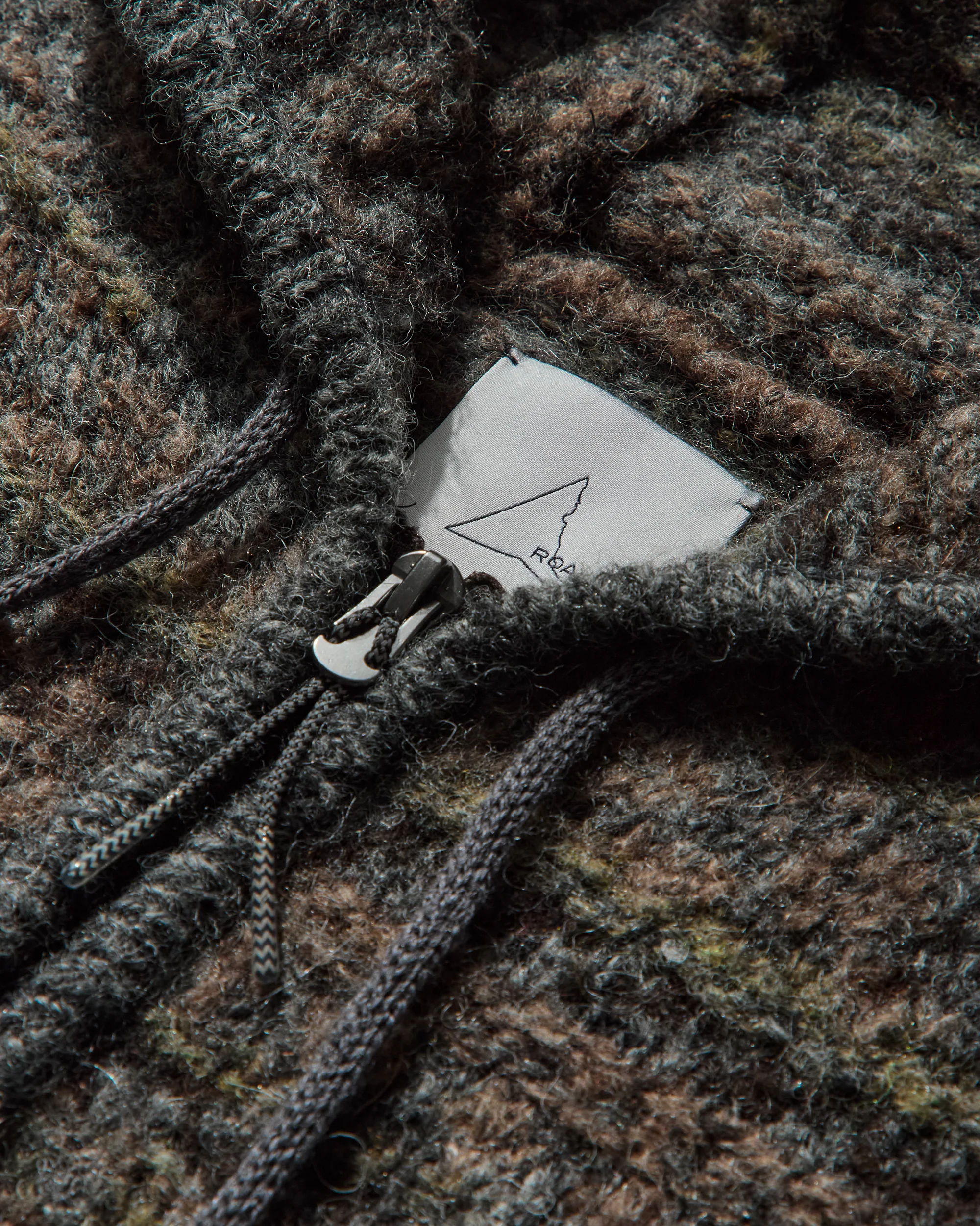 Fair Isle Felted Knit Zip Up Hoodie - Image 11