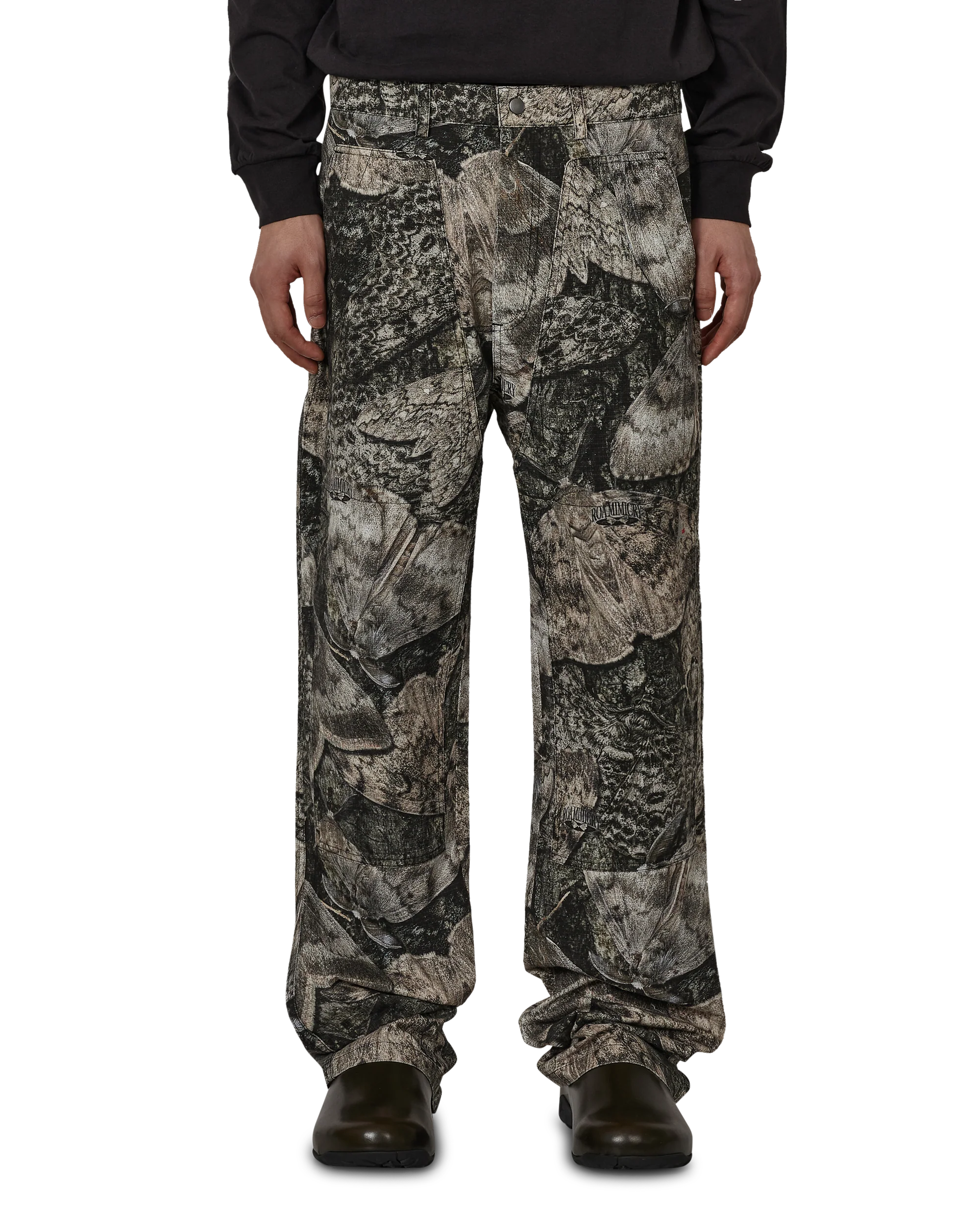 Fomes Moth Print Double Knee Pant