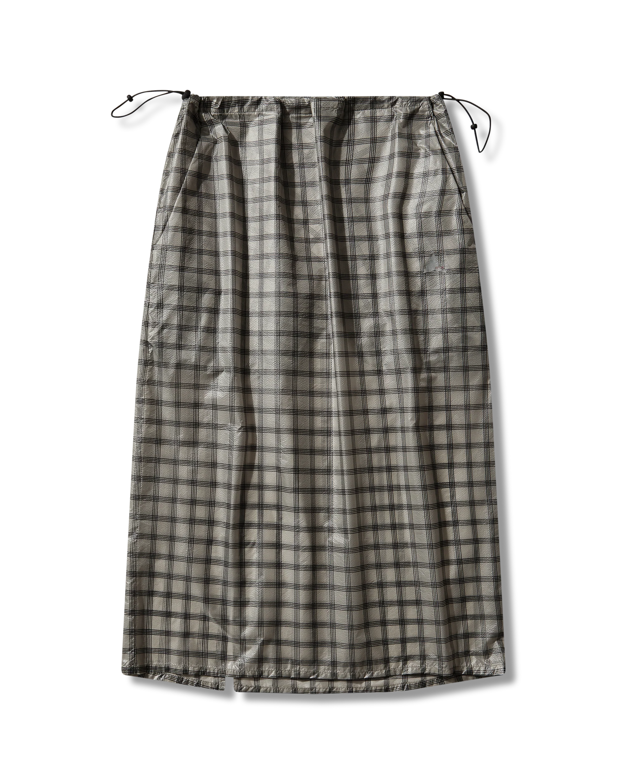 Women's Nia See Through Printed Check Mid Skirt - Image 10