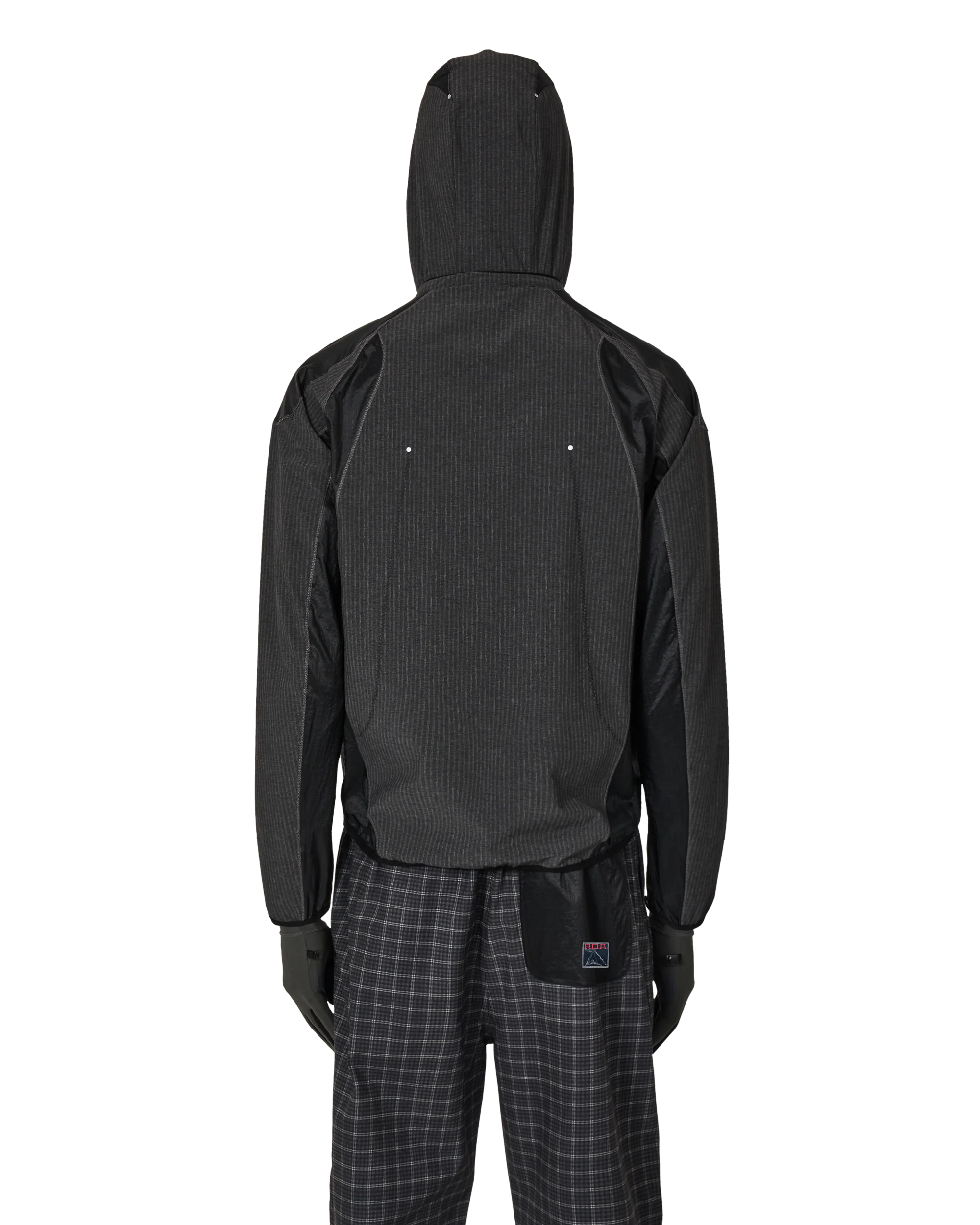 Numb Pinstriped Hooded Wind Jacket - Image 3