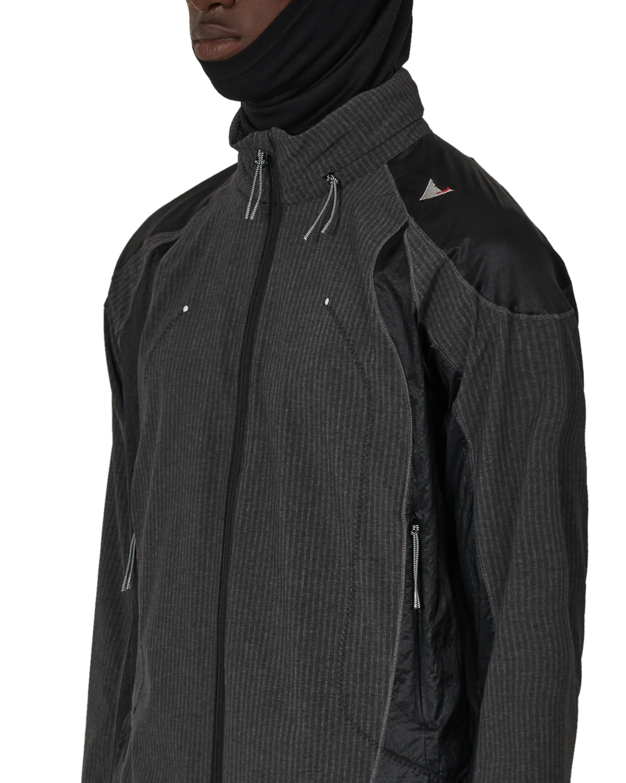 Numb Pinstriped Hooded Wind Jacket - Image 5