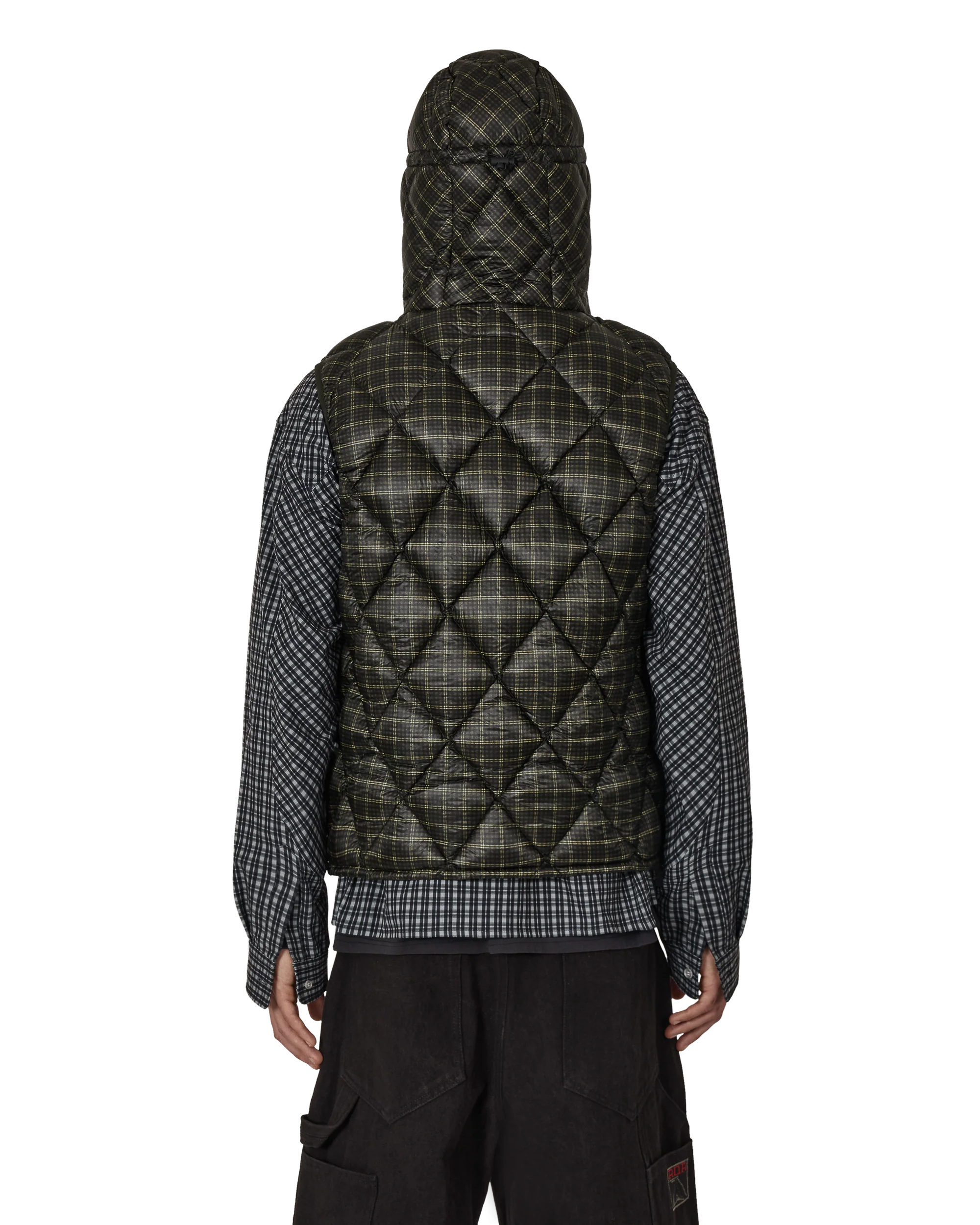 Nuna 600 Fill Check Hooded Down Vest - Image 3