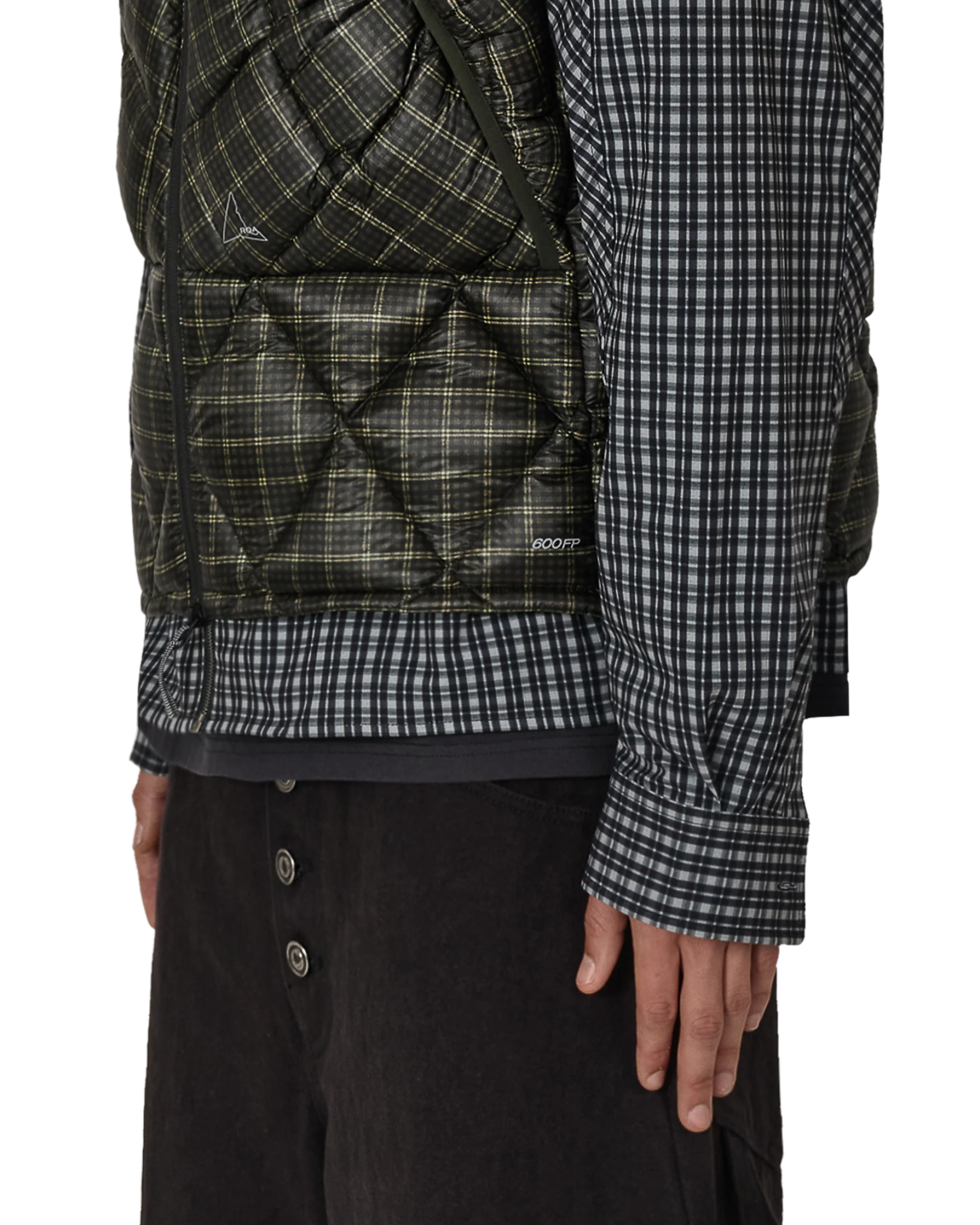 Nuna 600 Fill Check Hooded Down Vest - Image 6