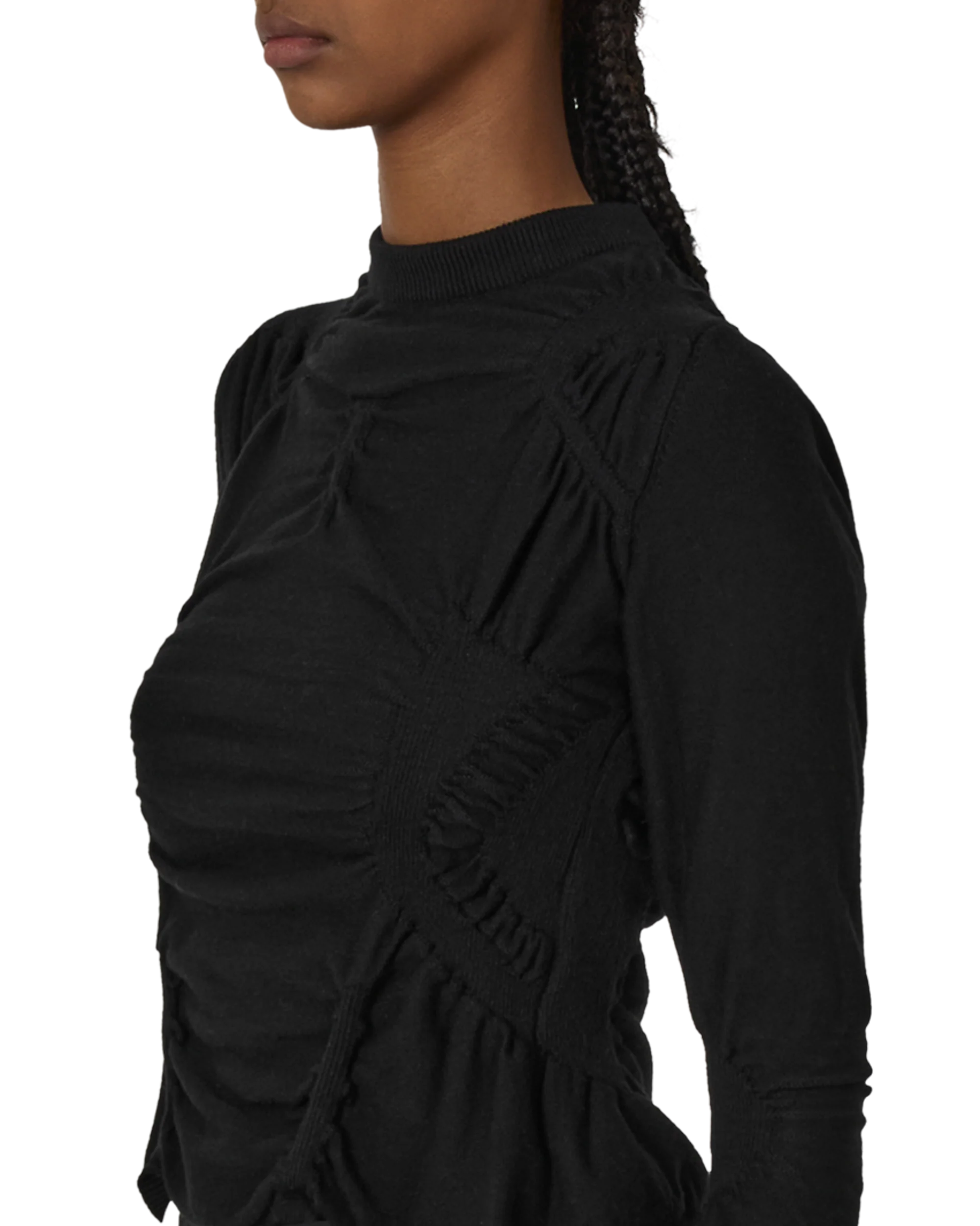 Pinched Wool Knit Top - Image 5