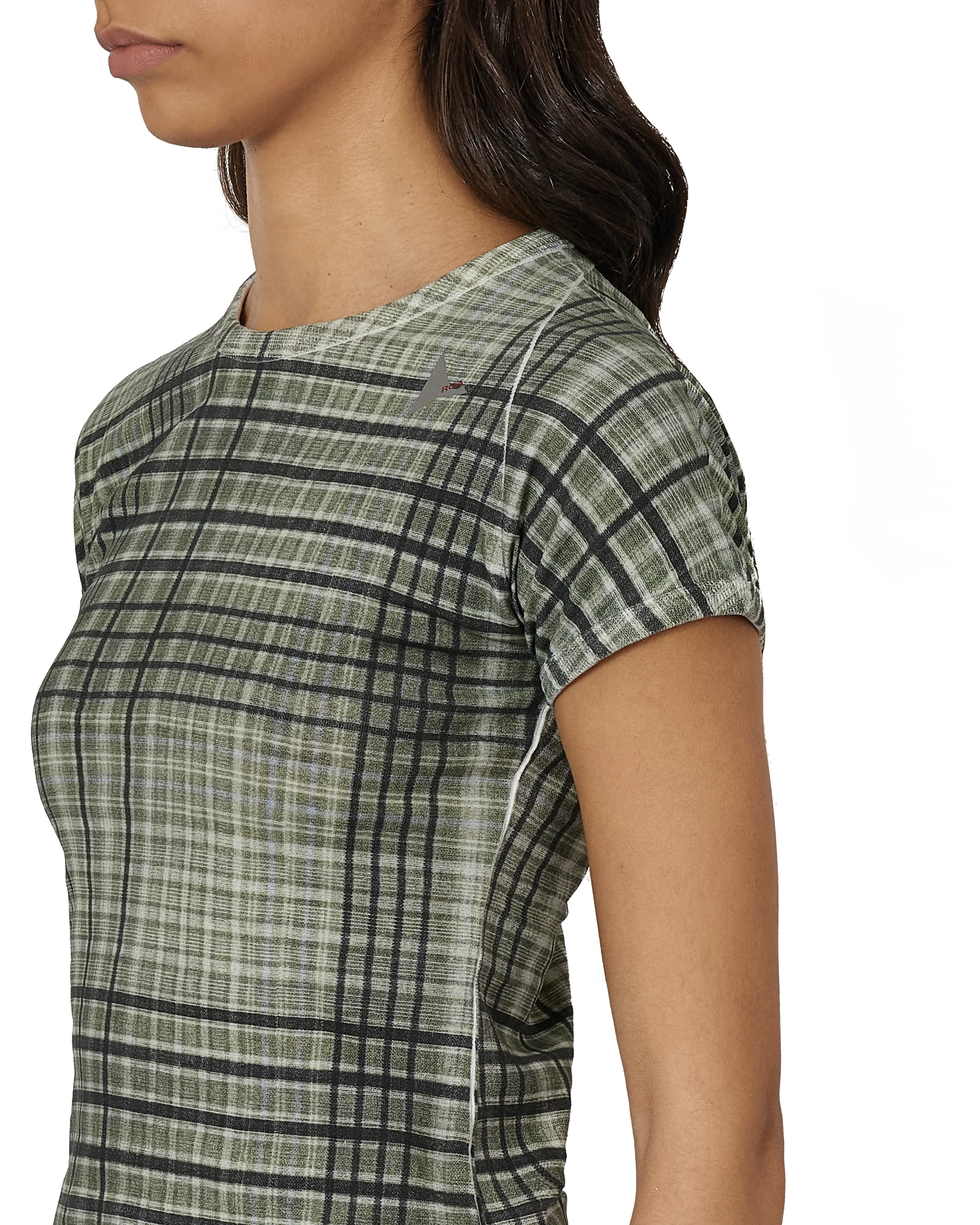 Taba Printed Check Baby Tee - Image 5