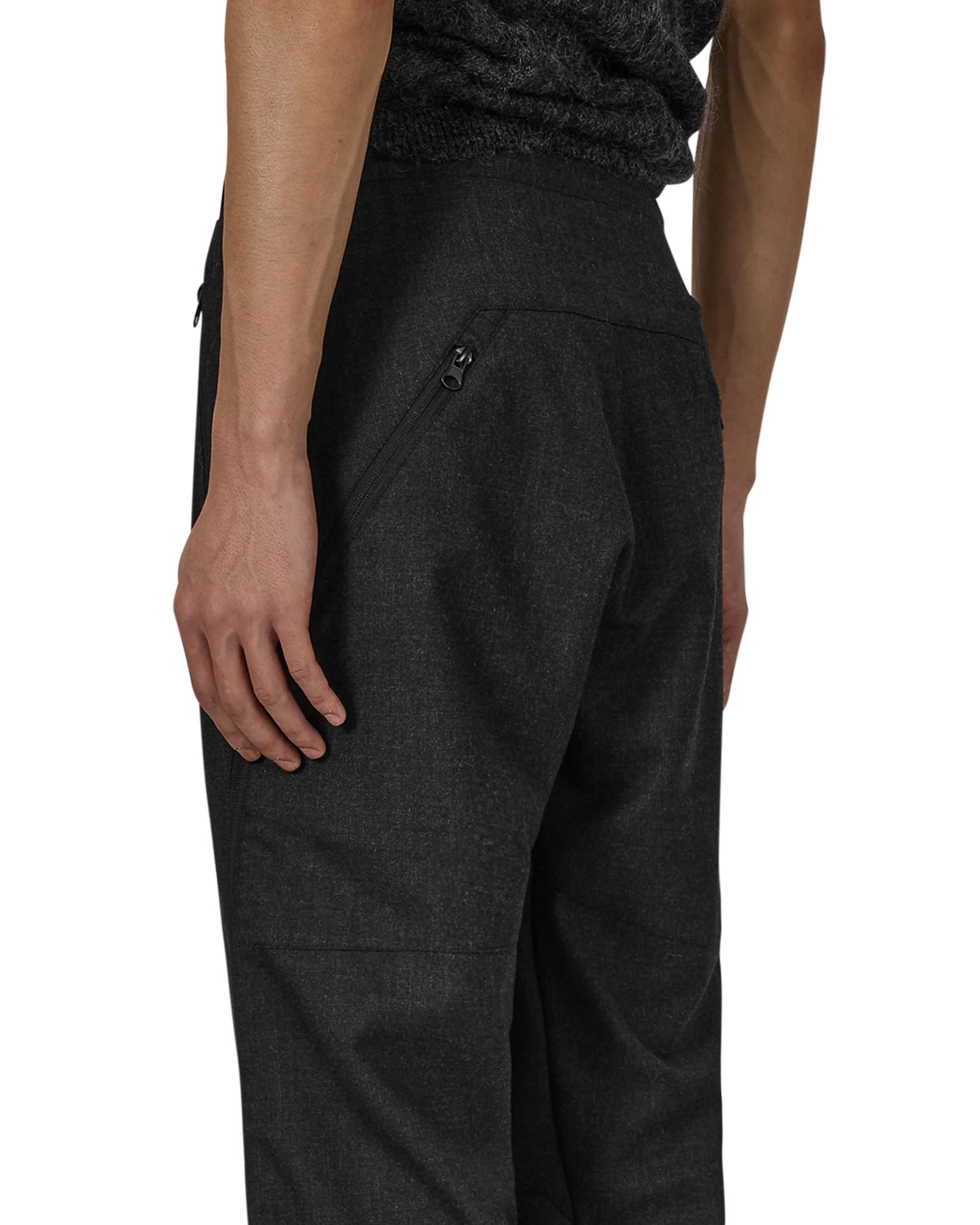 Y Zip Wool Twill Pant - Image 7